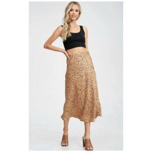 Nasty Gal Dot Midi Skirt size 6